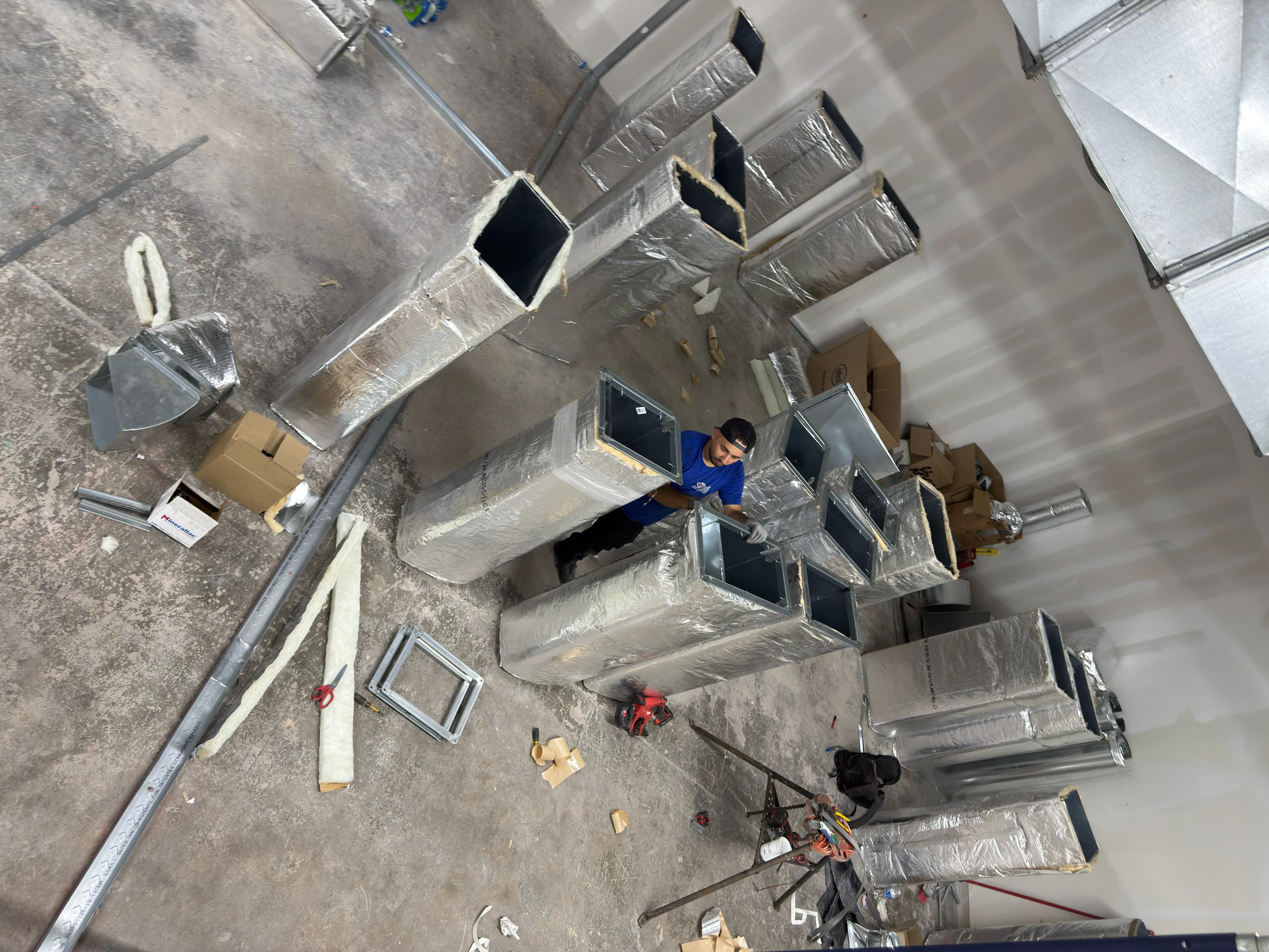 Commercial HVAC install ductwork setup — Air2Cool North NJ